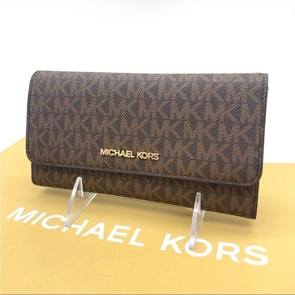 Michael Kors Trifold Wallet Brown - Picture 3 of 7